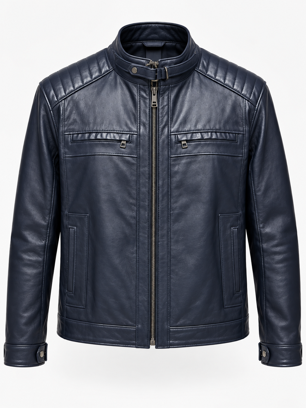 Navy Rider Hakiki Deri Erkek Mont